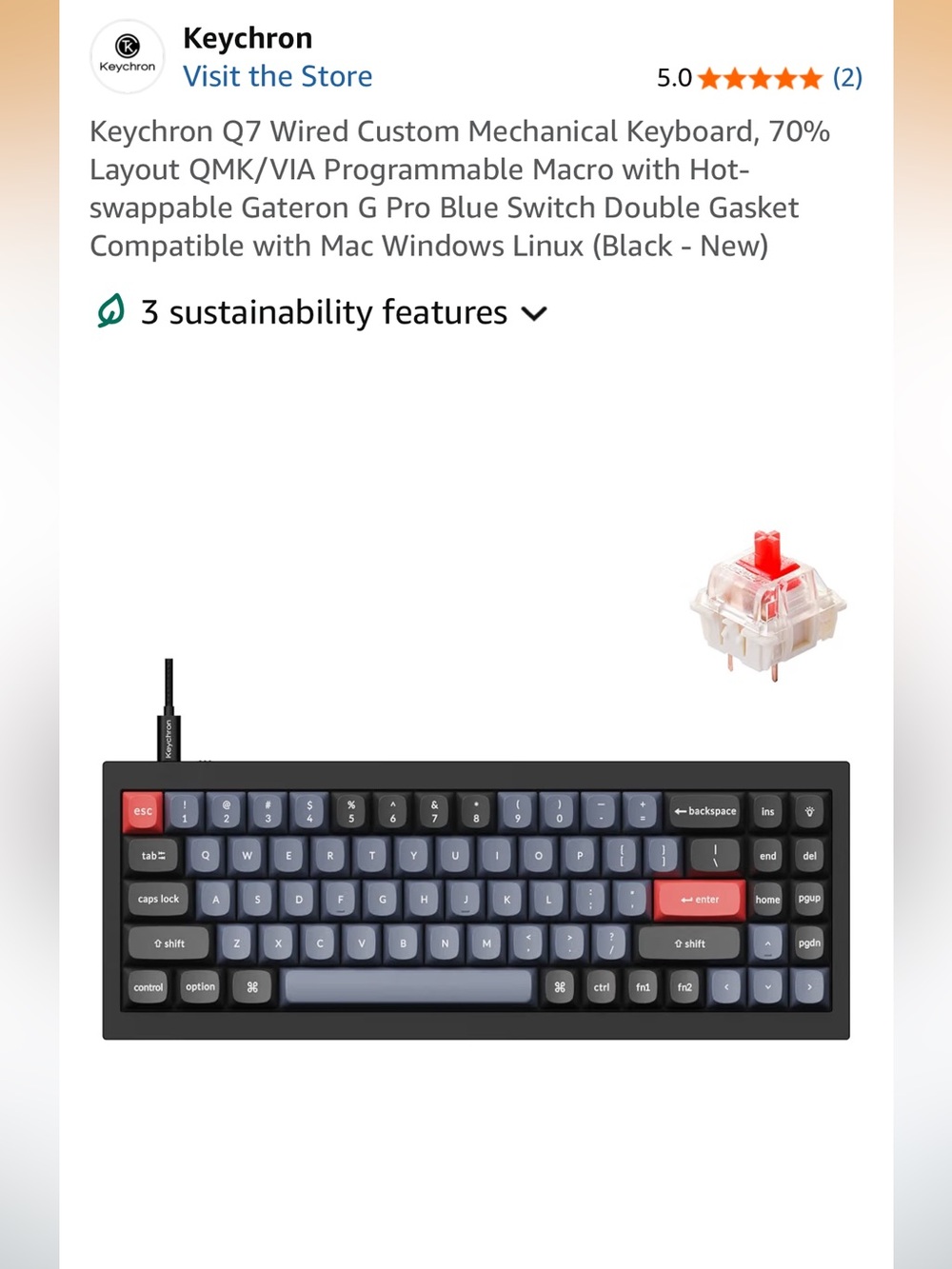 Keychron Mechanical Keyboard - Picture 5 of 5